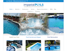Tablet Screenshot of imperialpoolsinc.com